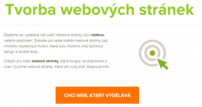 Oranžové tlačítko