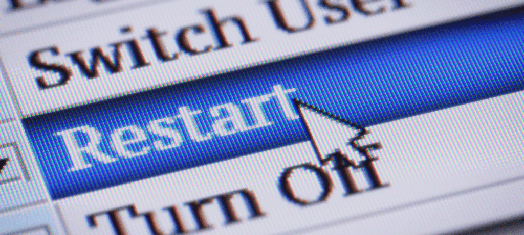 Restart call to action tlačítko