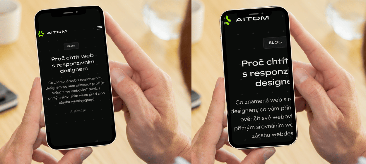 aitom web na mobilu