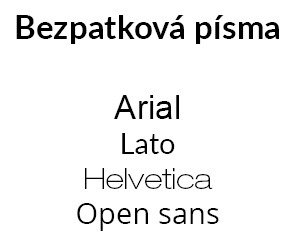 Bezpatková písma