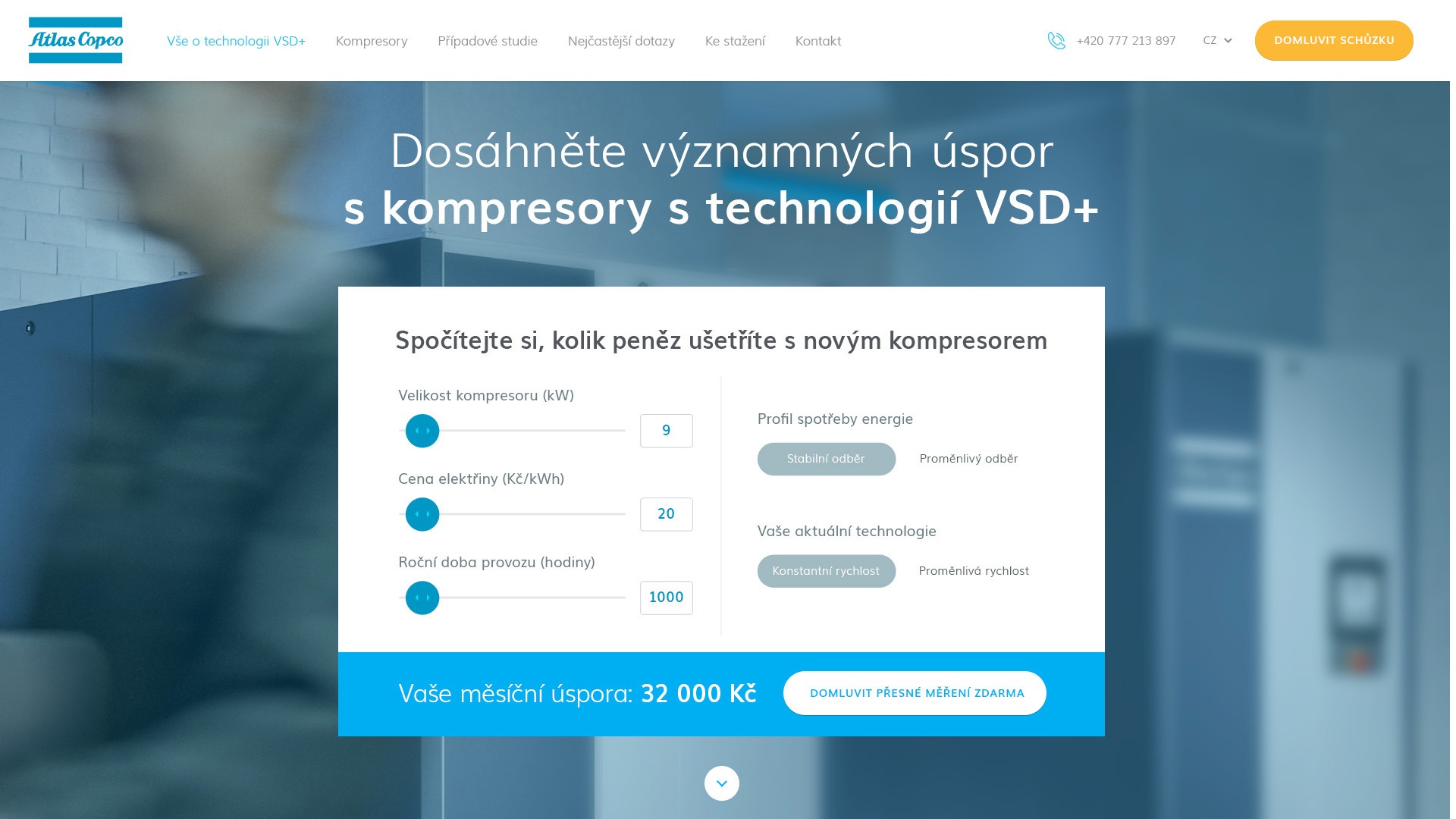 Atlas Copco – Vstupní studie a&nbsp;vývoj webu