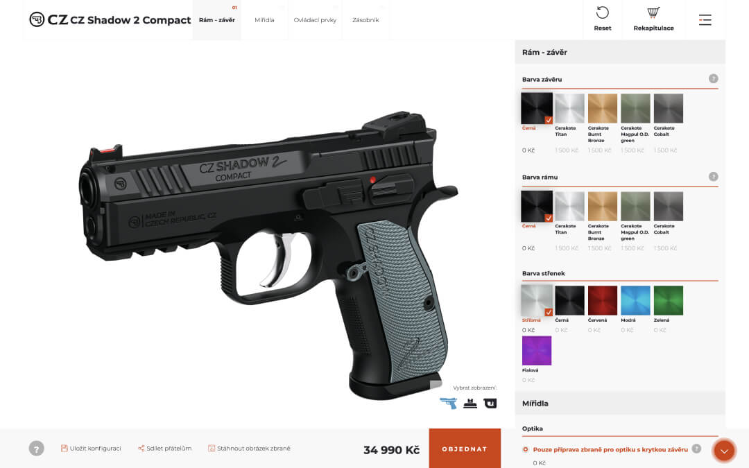První online konfigurátor zbraní na světě